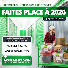 Depotium Mini Entrepôt - Pointes aux Trembles Promotion