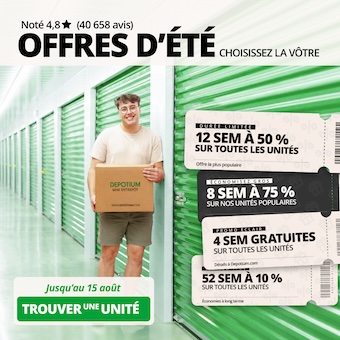 Depotium Mini Entrepôt - Pointes aux Trembles Promotion